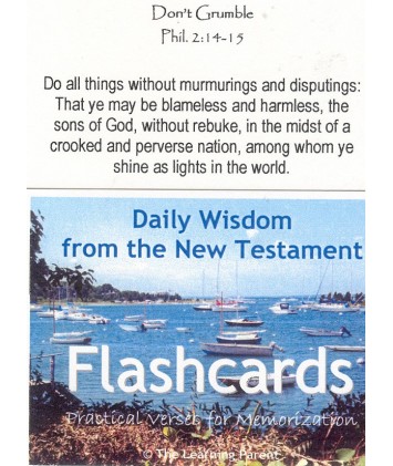 Daily Wisdom from the New Testament Flashcards